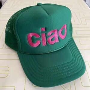 NEW Happi Style Ciao Trucker Hat Green